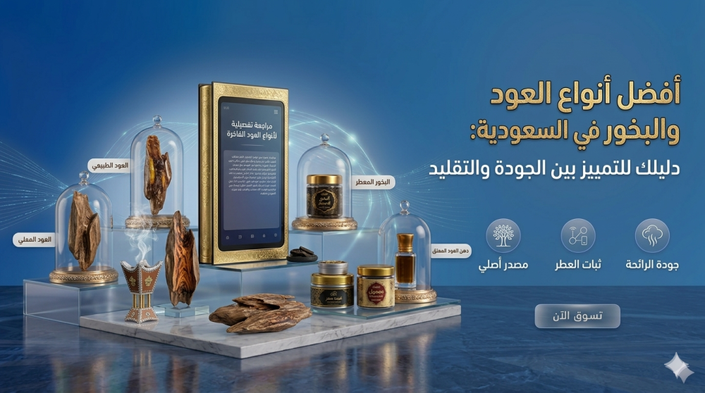 أفضل أنواع العود والبخور في السعودية: دليلك للتمييز بين الجودة والتقليد.