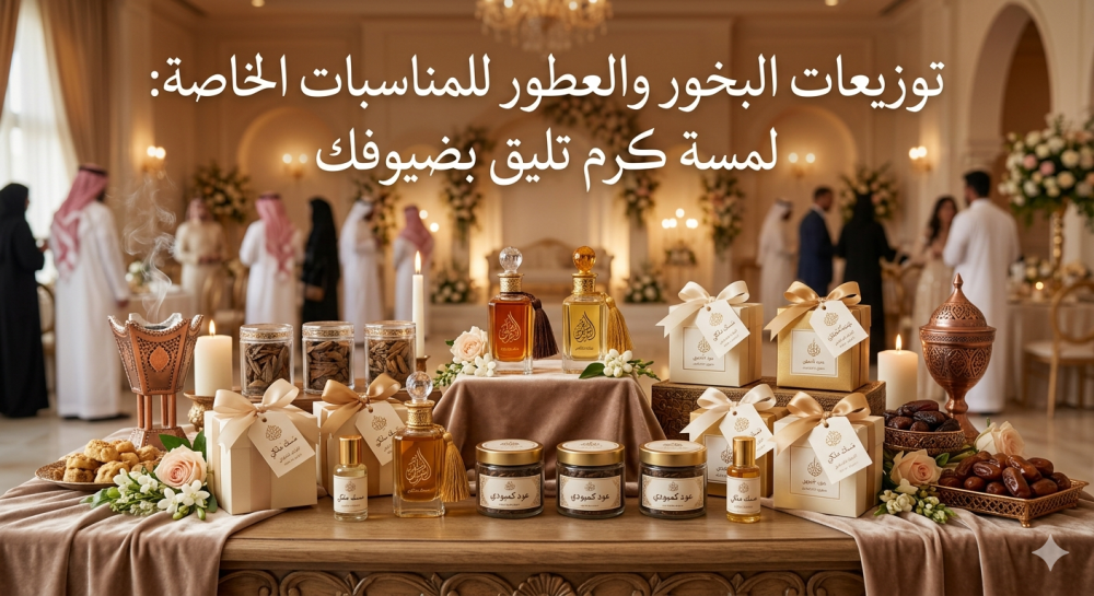 توزيعات البخور والعطور للمناسبات الخاصة: لمسة كرم تليق بضيوفك