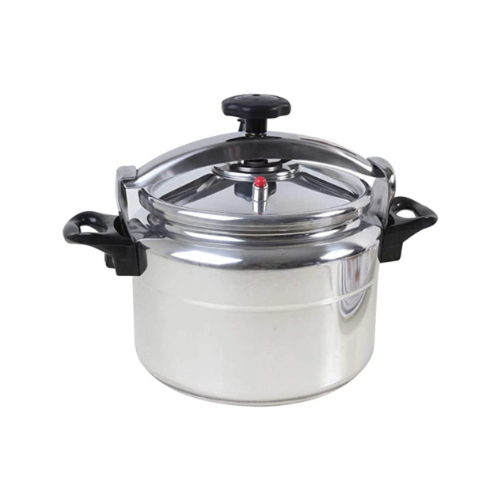 Dinex Aluminum Arabic Pressure Cooker 4 Liter Capacity 20 cm Equipped with Multi Safety Device Durable Aluminum Construction with Plastic Safety Handle Compatible with Gas Silver Made In China kois sh...
