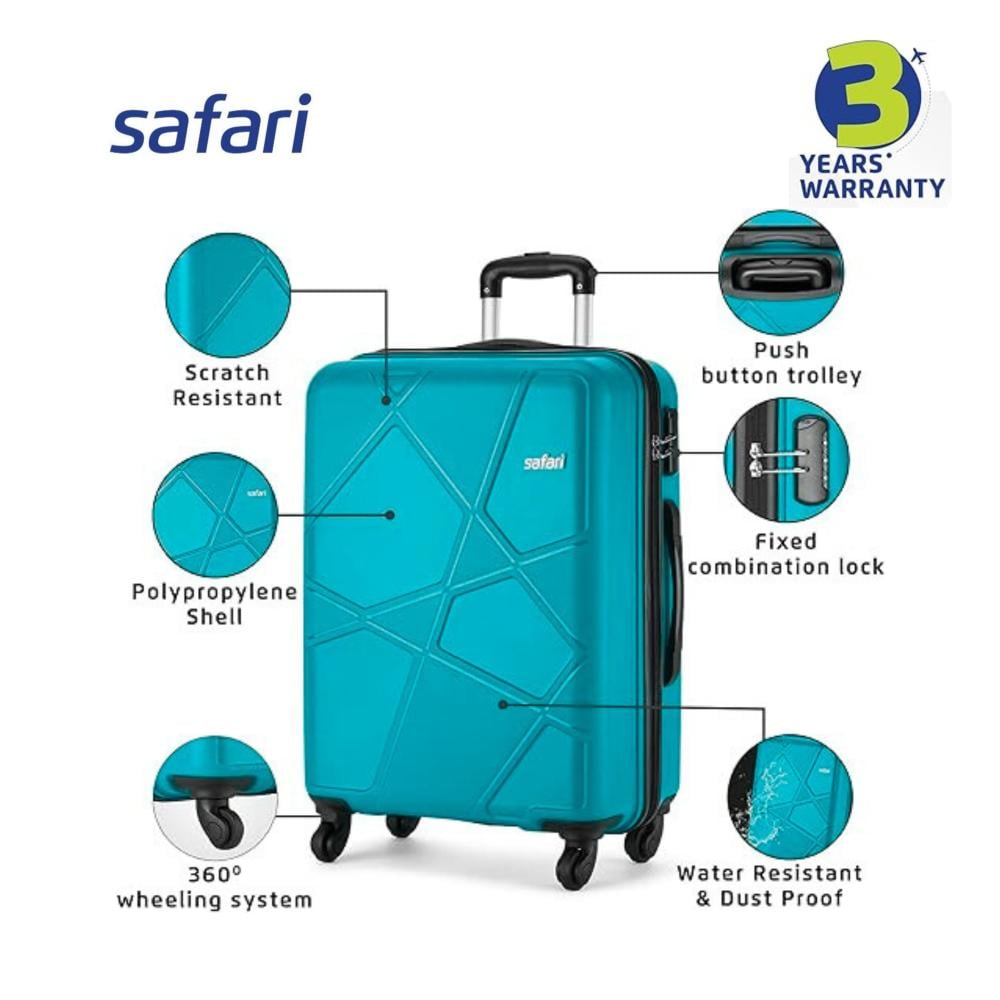 Safari Pentagon 75 Cm Large Check-in Polypropylene Hard Wheeler