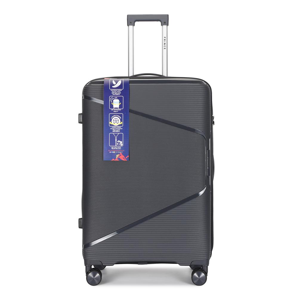 Prince  PP  Luggage (8 Wheels) - Trundle 28 Inch/93 Liter Large     -  Dark Grey 2 Year Warranty