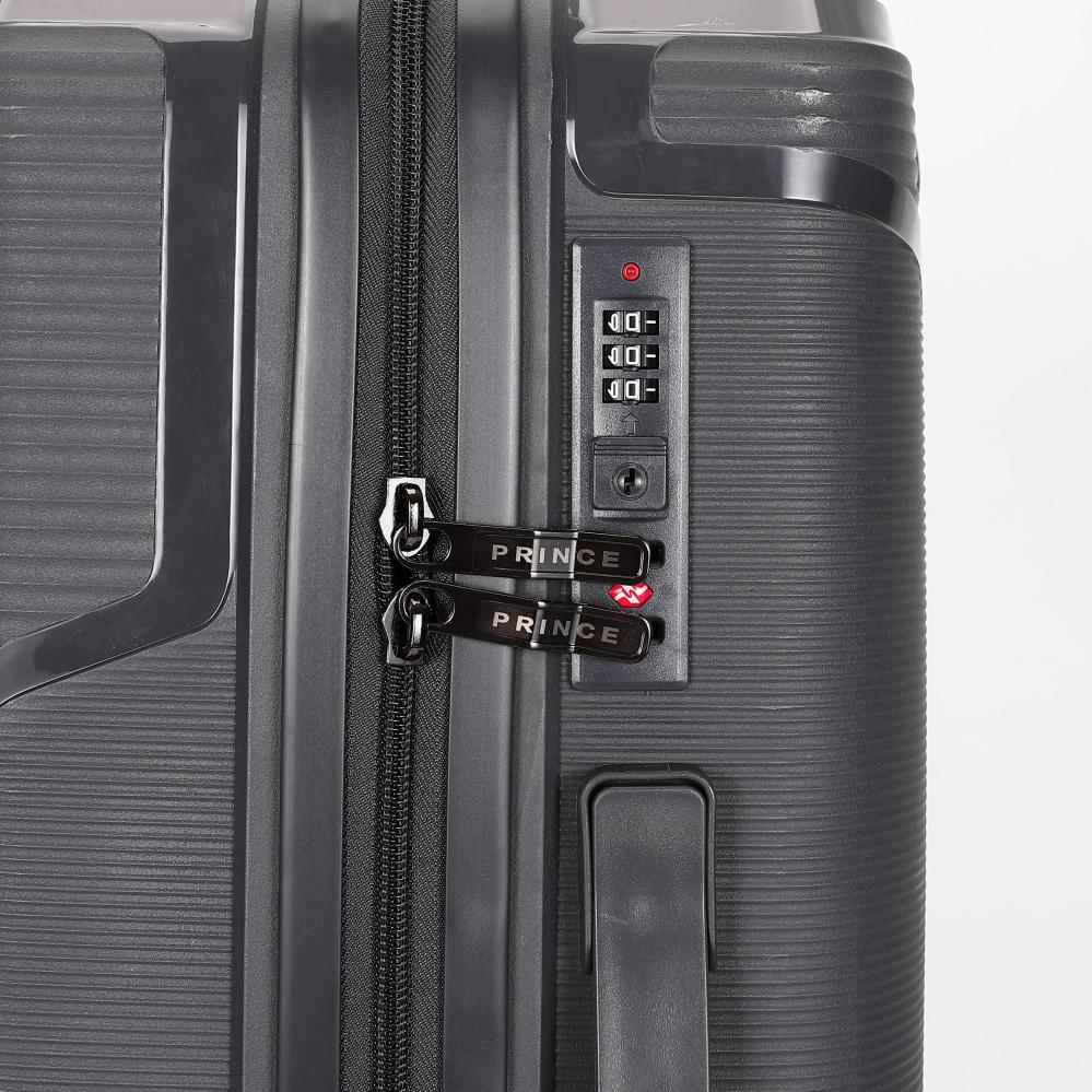 Prince  PP  Luggage (8 Wheels) - Trundle 28 Inch/93 Liter Large     -  Dark Grey 2 Year Warranty