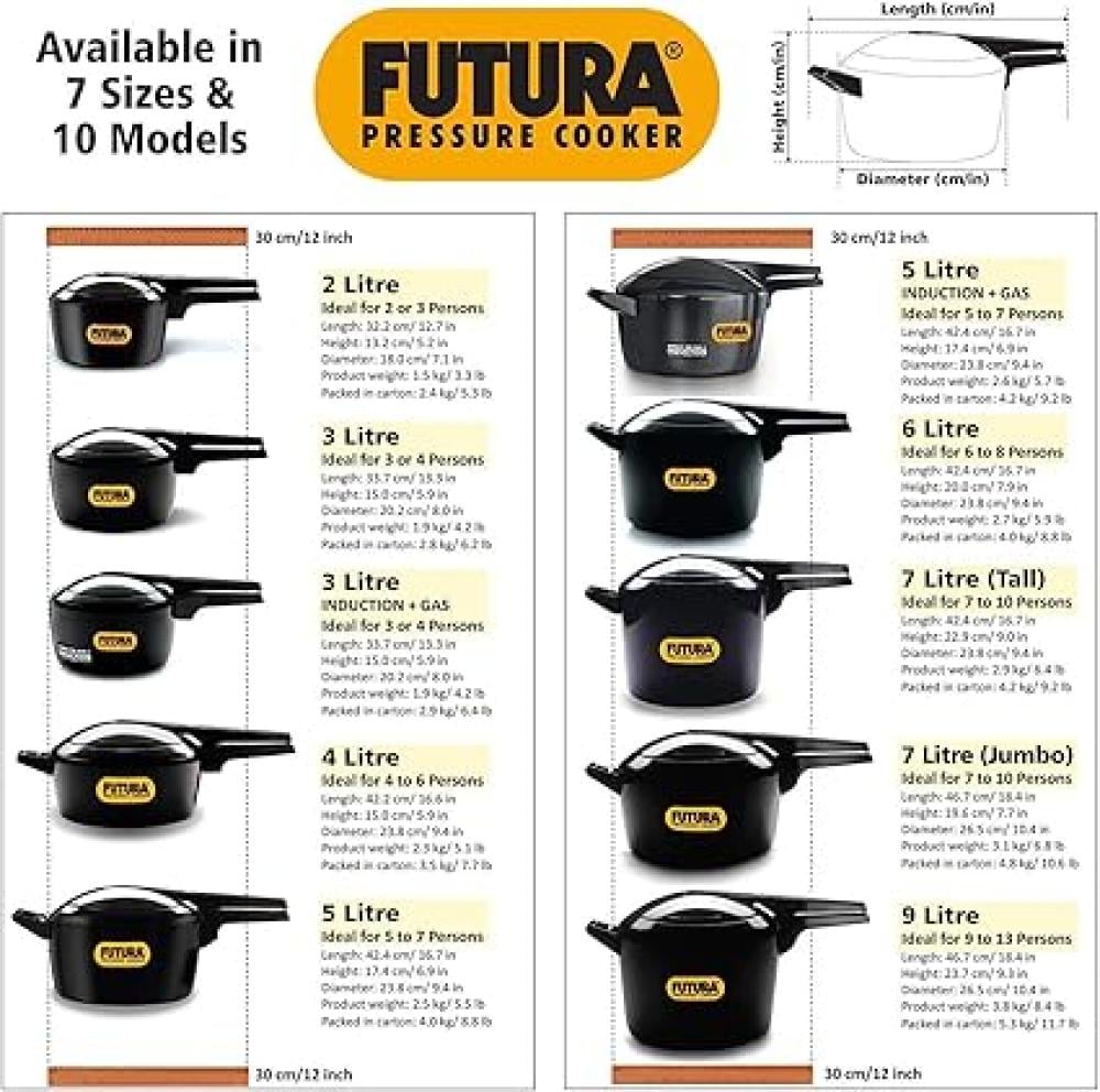 Futura pressure cooker 1 litre sale