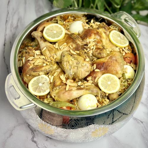 كبسة الدجاج بالكشنة