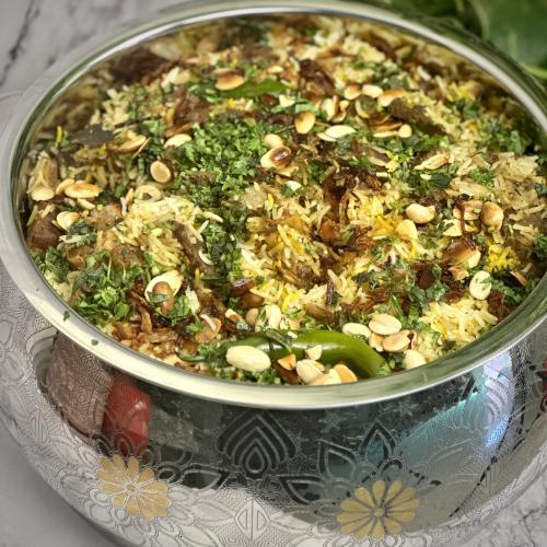 رز برياني باللحم