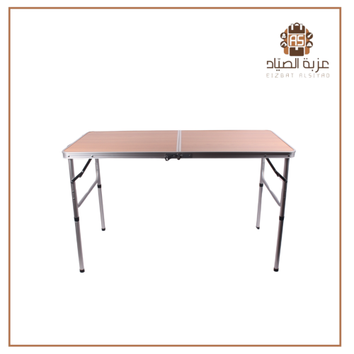 طاولة 2 مستوي كبير لون خشبي