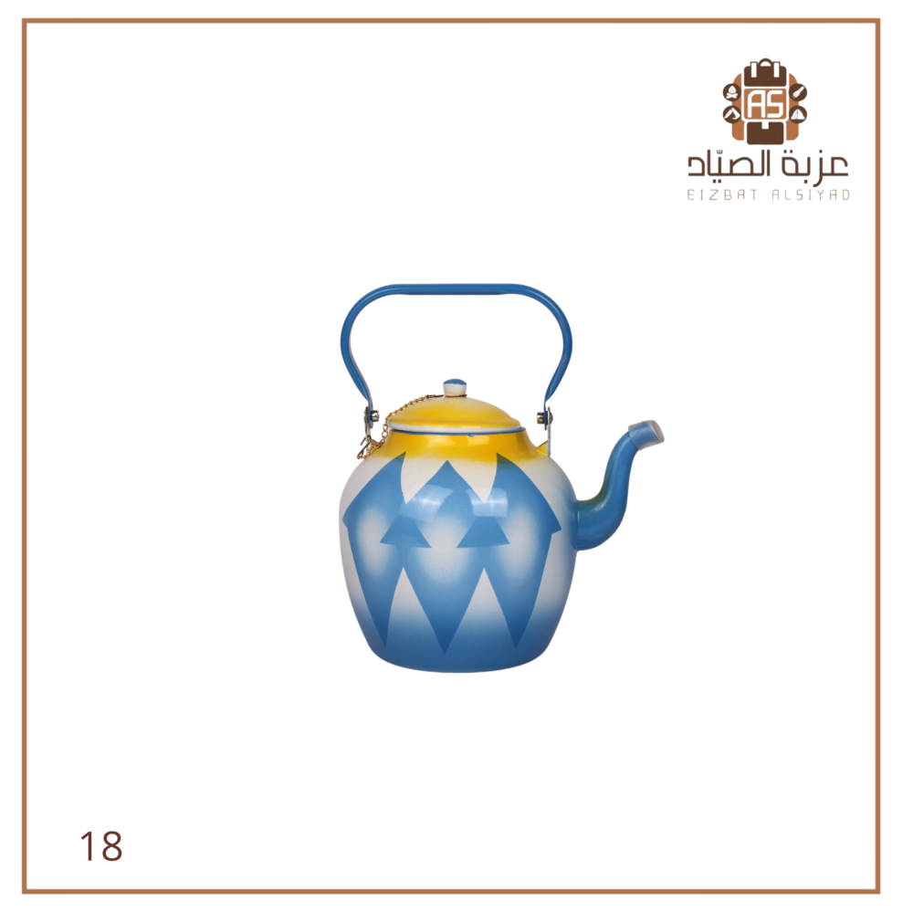 ابريق غضار ازرق مقاس 18