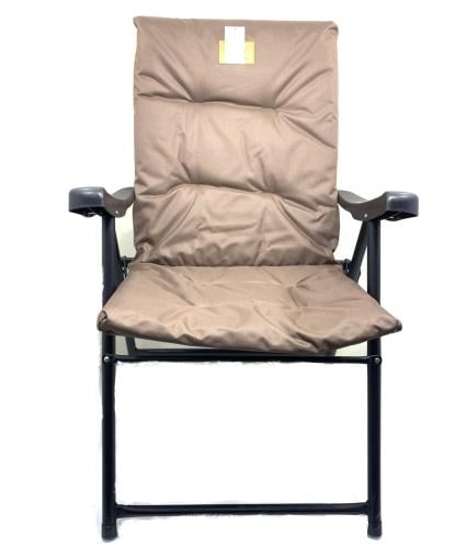 كرسي بني قابل للطي