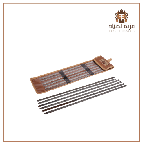 اسياخ شوي مع الجراب للحفظ 6 حبة