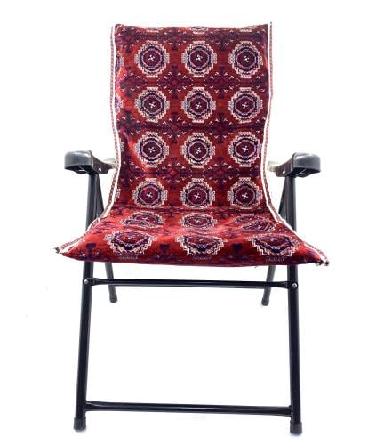 كرسي قابل للطي ملبس قماش تركي