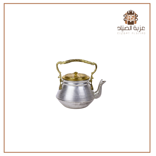 ابريق حب الرمان نحاس غطاء ذهبي صغير