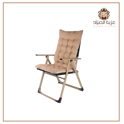 كرسي الفخامة قابل للتصفيط ومزود ب 5 مستويات لون كريمي