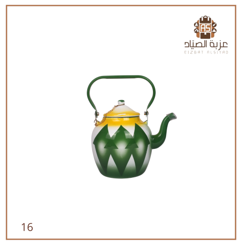 ابريق غضار احضر مقاس 14