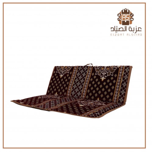 تكاية مع لباد قابل للطي نقش تراثي نفرين عرض 120 سم