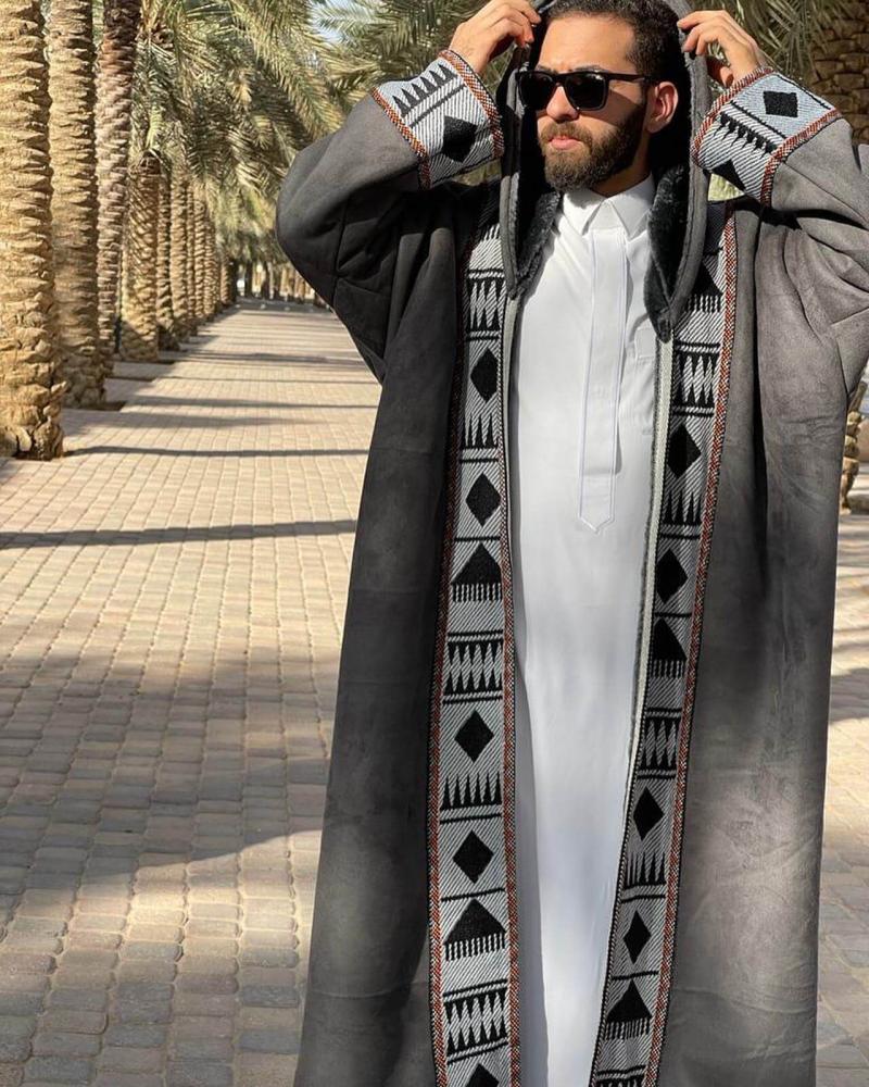 فروة رجالي مع قبعة