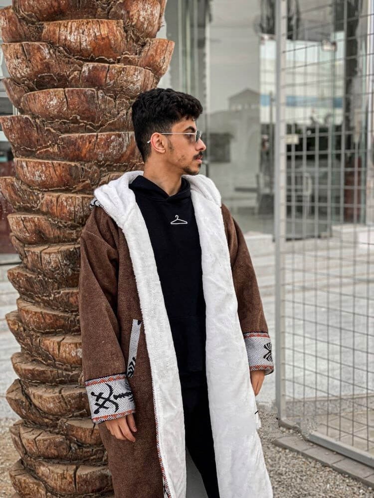 فروه رجاليه فروات شتويه اصلي سدو فخمة مع قبعة ناعم جوخ افضل الفروات