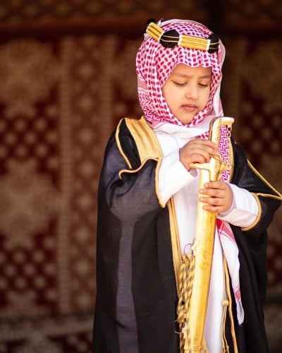 بوكس ازياء يوم التأسيس للاطفال انيق