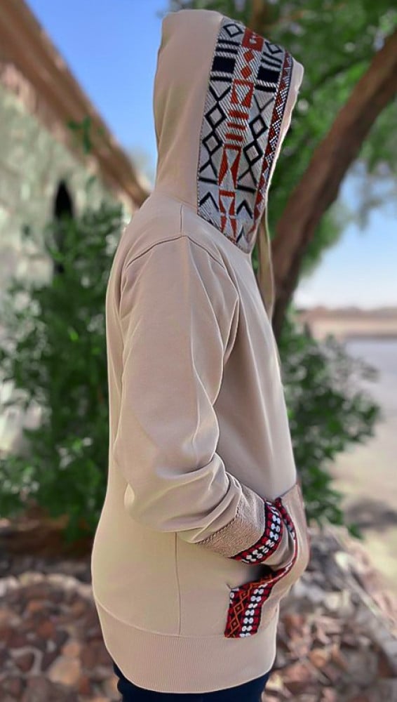 هودي بيج شتوي رجالي بلوفر للشتاء بلوفرات الهودي للرجال البيج رجاليه