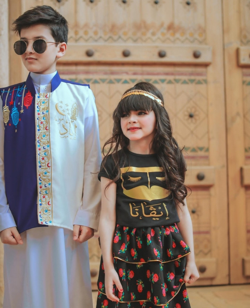 سديري اطفال بالاسم فستان شالكي فساتين قرقيعان بنات ولادي