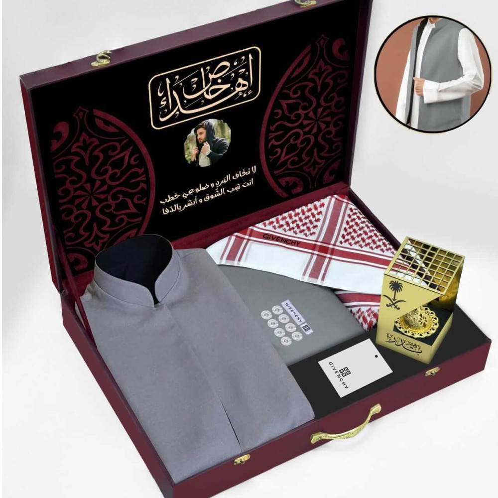 هدايا الشتاء سديري دبل فيس جوخ سديريات شماغ تغليف شتوي قماش جفنشي شتاء