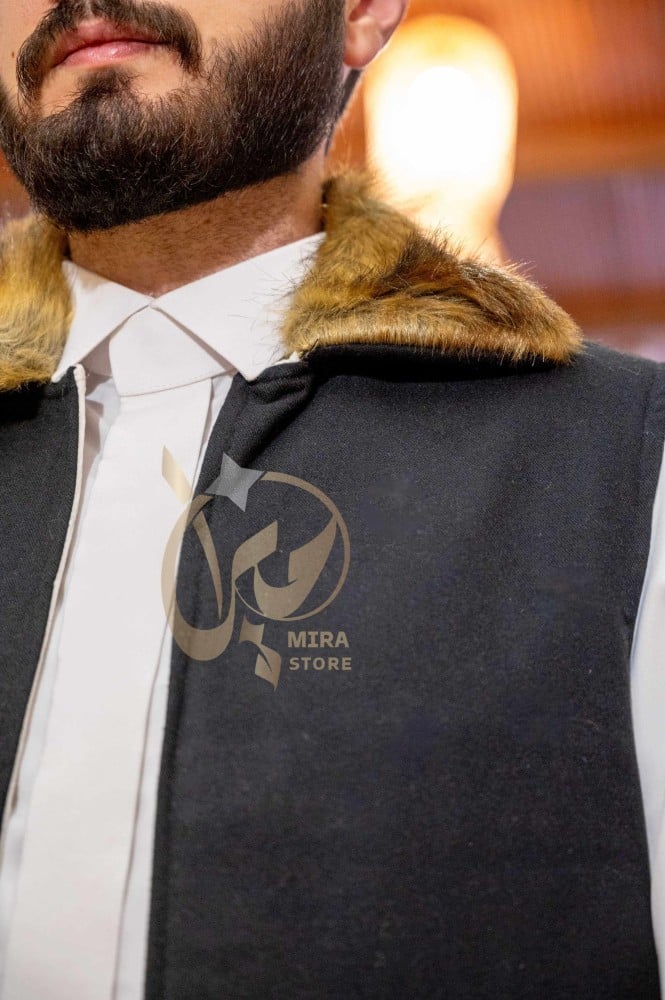 سديري فرو جوخ رجالي شتوي سديرية رجاليه للثوب صديري سعودي فروة شتويه