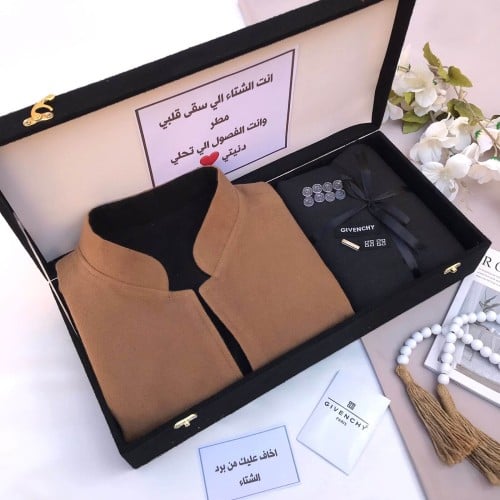 بوكس رجالي قماش شتوي - سديري جوخ دبل فيس