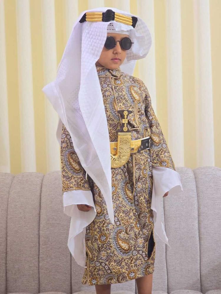 دقله اطفال يوم التأسيس شماغ عقال حزام نجدية سديري ولادي ازياء افكار