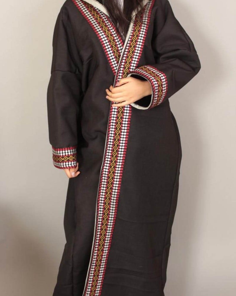 فروه سدو شتوي نسائي فروات نسائية فخمه ملابس الشتاء برد الرياض اسود سدو