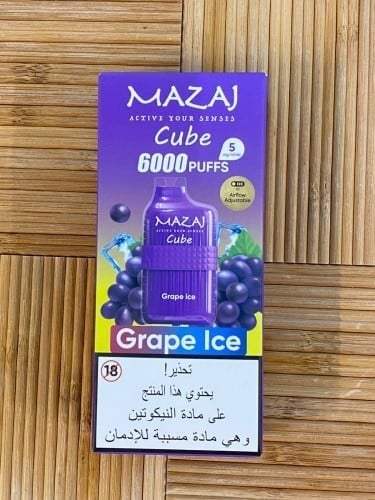 سجبة مزاج كوبي عنب ايس GRAPE ICE MAZAJ 6000 PUFFS