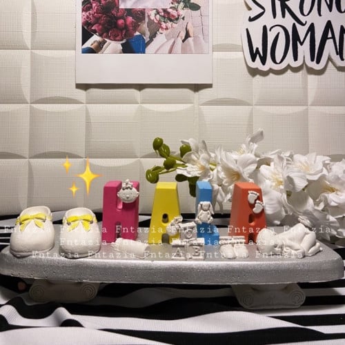 مجسم الإسم ملون