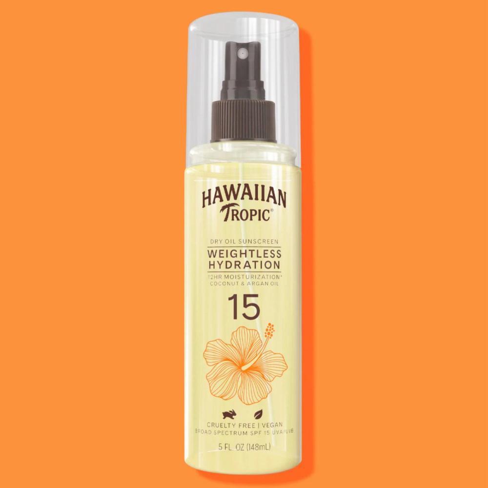هاوايان تروبيك واقي شمس بخاخ Hawaiian Tropic Weightless Hydration Oil  Mist SPF 15