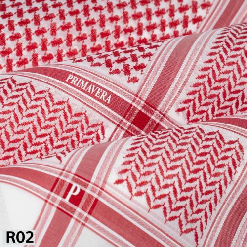 شماغ بريمافيرا R02 احمر مودرن 25