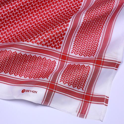 شماغ ديفون كلاسك 24 لون احمر الغزال