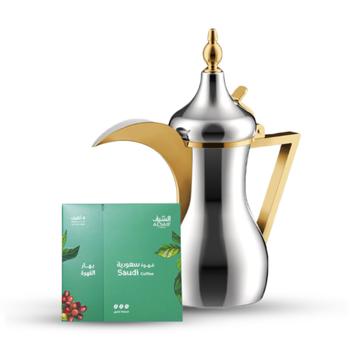 دلة العلا سيف بلس ذهبي كروم