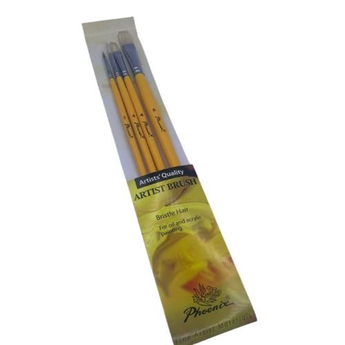 Phoenix Artist Brush Set = 4 Pcs