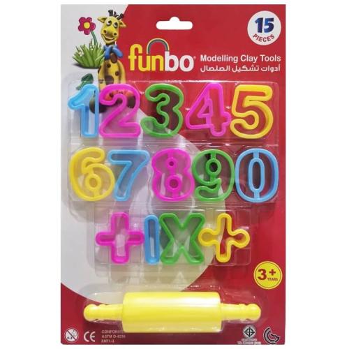 فنبو قوالب صلصال أرقام انجليزية 14 قالب فرادة