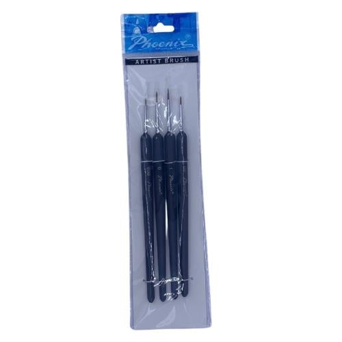 Phoenix Artist Brush Set = 4 Pcs