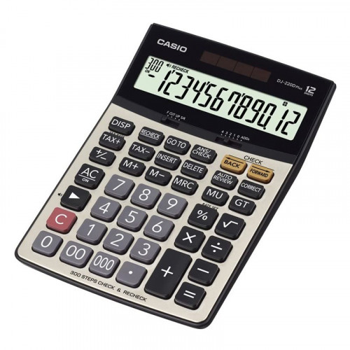 كاسيو ألة حاسبة مكتبية 12 خانة DJ-220D Plus