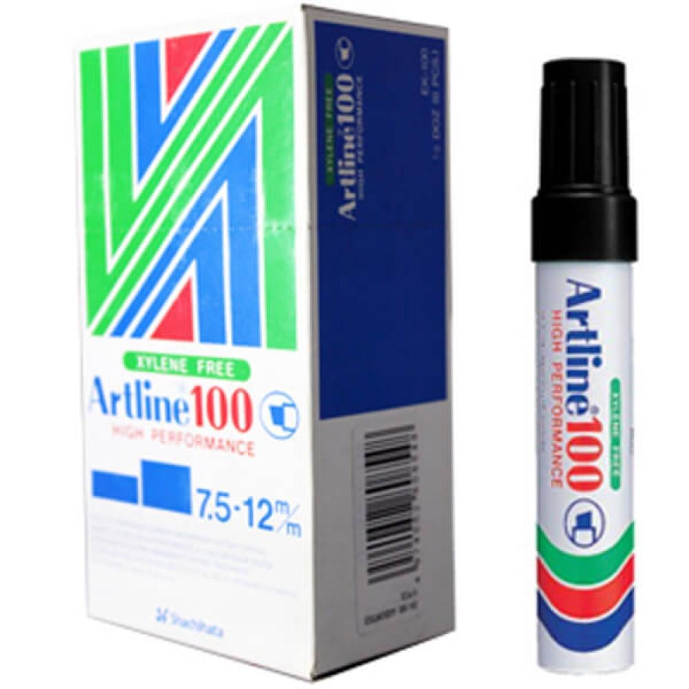 Artline Giant Permanent Marker, Chisel Style 7.5 - 12.0 mm Bx = 6 Pens
