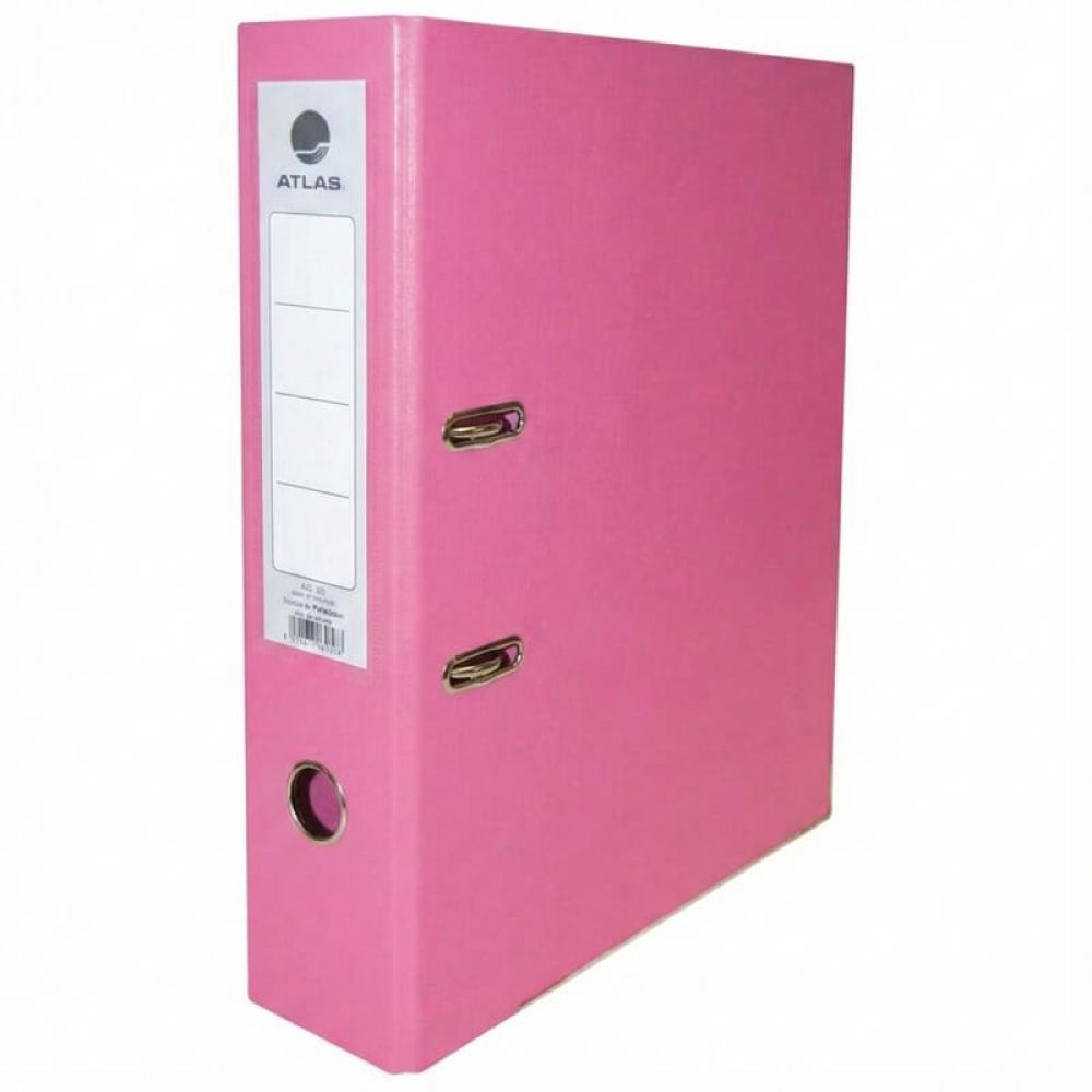 أطلس ملف بوكس فايل 7.5 سم بلاستك وردي الكرتون 30 ملف