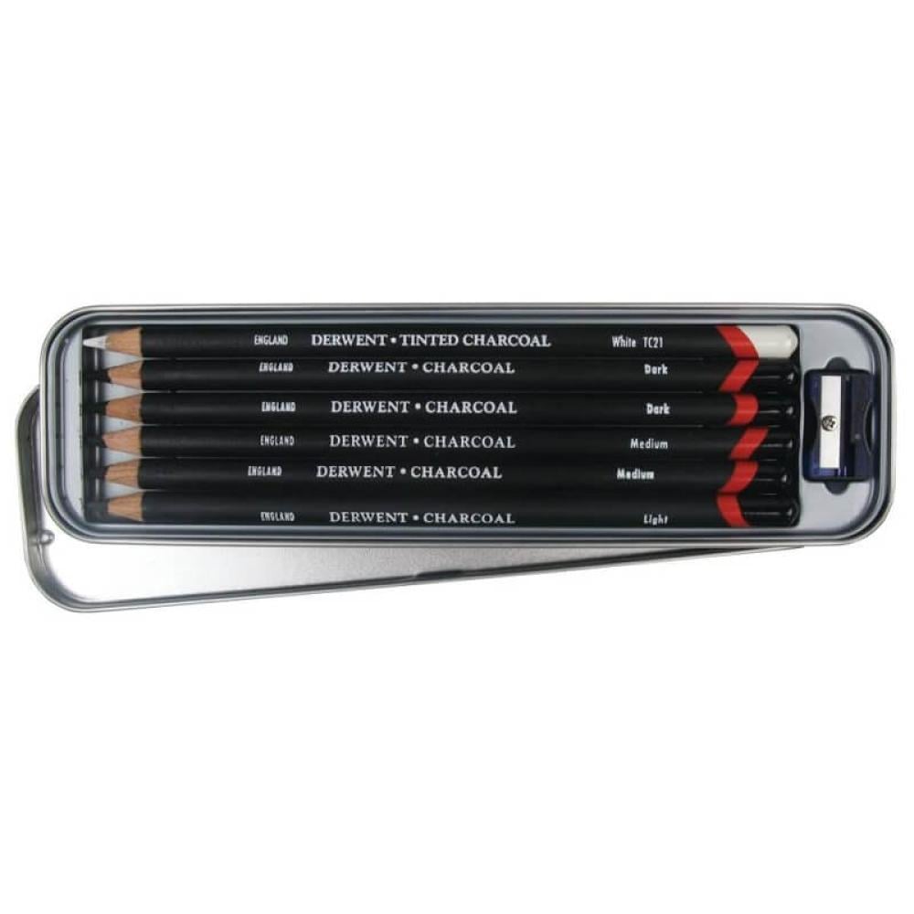 ديروينت أقلام فحم 6 درجات
