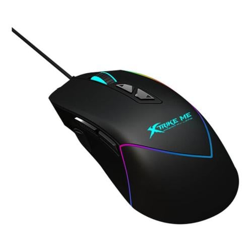 اكسترايك مي ماوس ألعاب سلكي بإضائة خلفية أسود