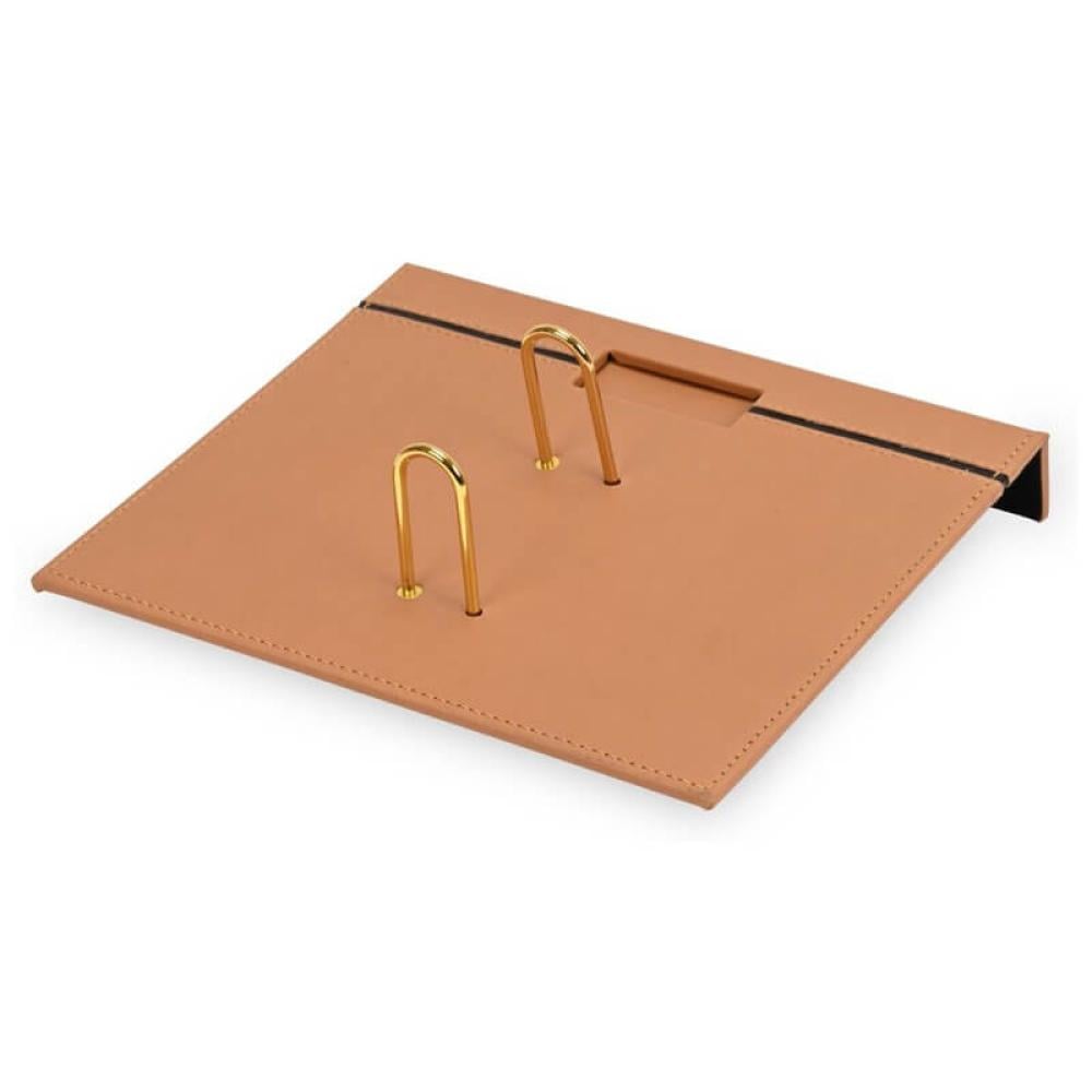 ساب طقم مكتب جلد فاخر 10 قطع بني فاتح