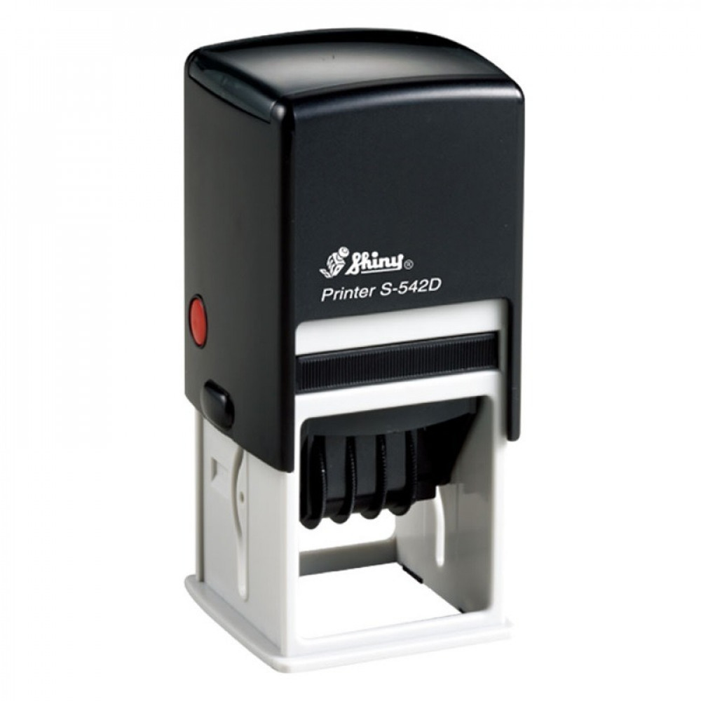 Shiny Self-Inking Dater Square 42X42 mm