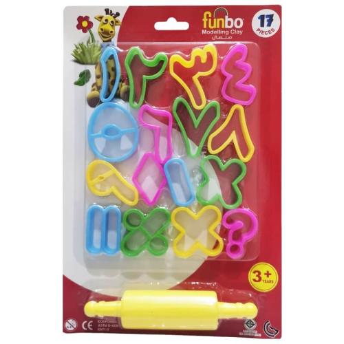 فنبو قوالب صلصال أرقام عربية 16 قالب فرادة