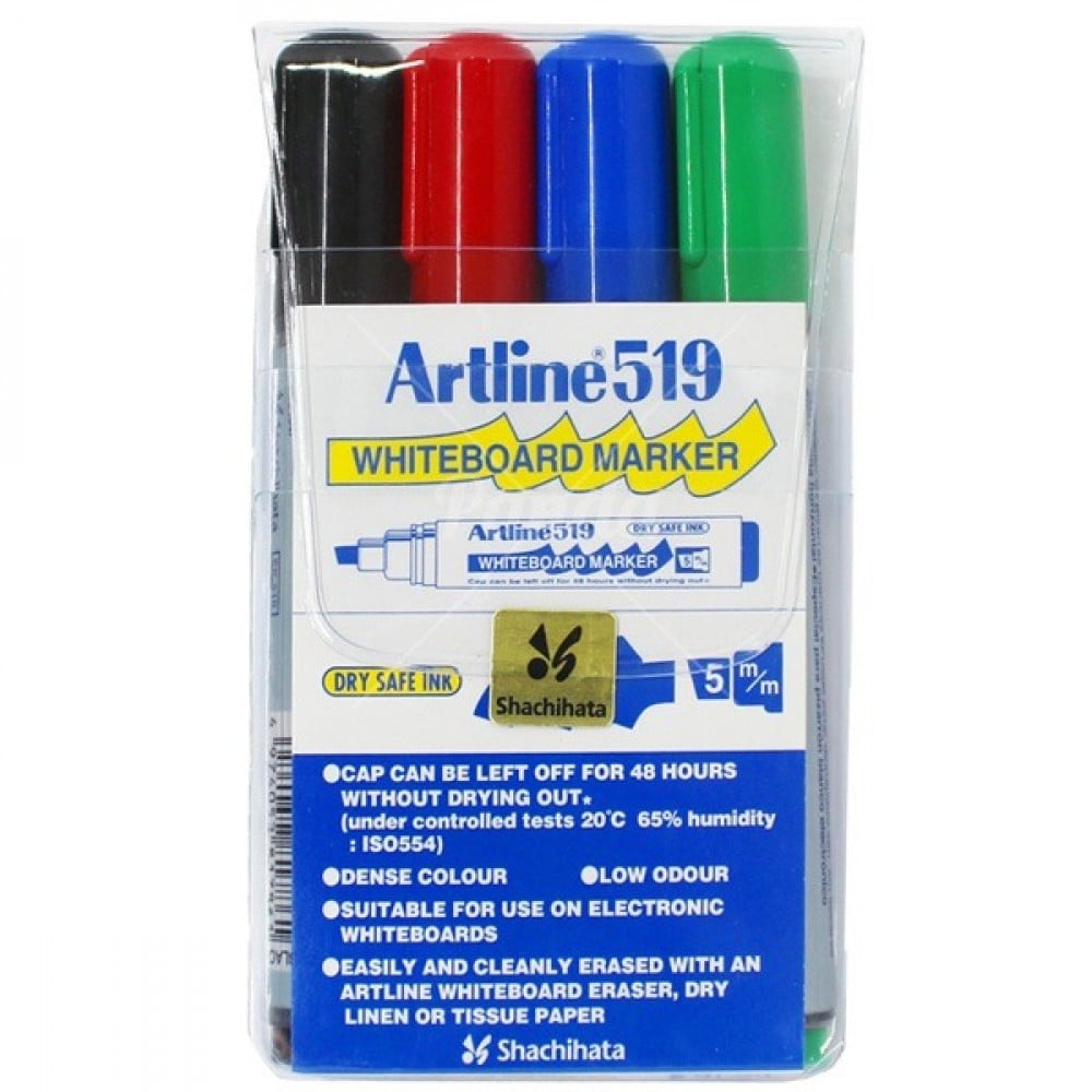 أرت لاين قلم سبورة طقم 4 ألوان