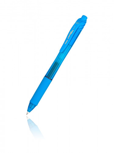 Pentel Energel-X Retractable Gel Roller Pen BL107 Sky Blue BX = 12 Pens
