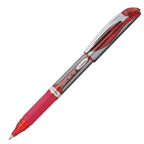 Pentel Energel Liquid Gel Pen BL60 Red BX = 12 Pens