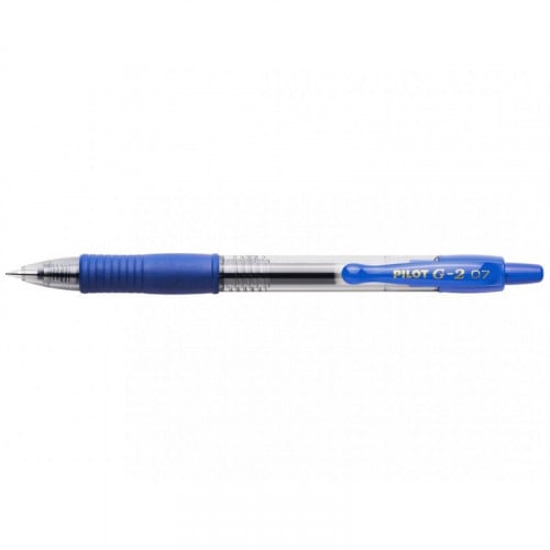 Pilot G2 Gel Ink Rollerball Pen 0.7 mm Blue BX = 12 Pens