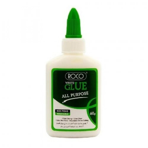 روكو غراء أبيض 60 جرام العبوة 12 قارورة